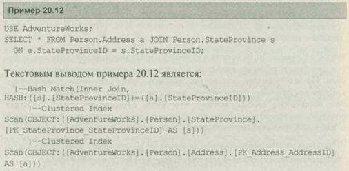 Примеры планов выполнения Примеры планов выполнения